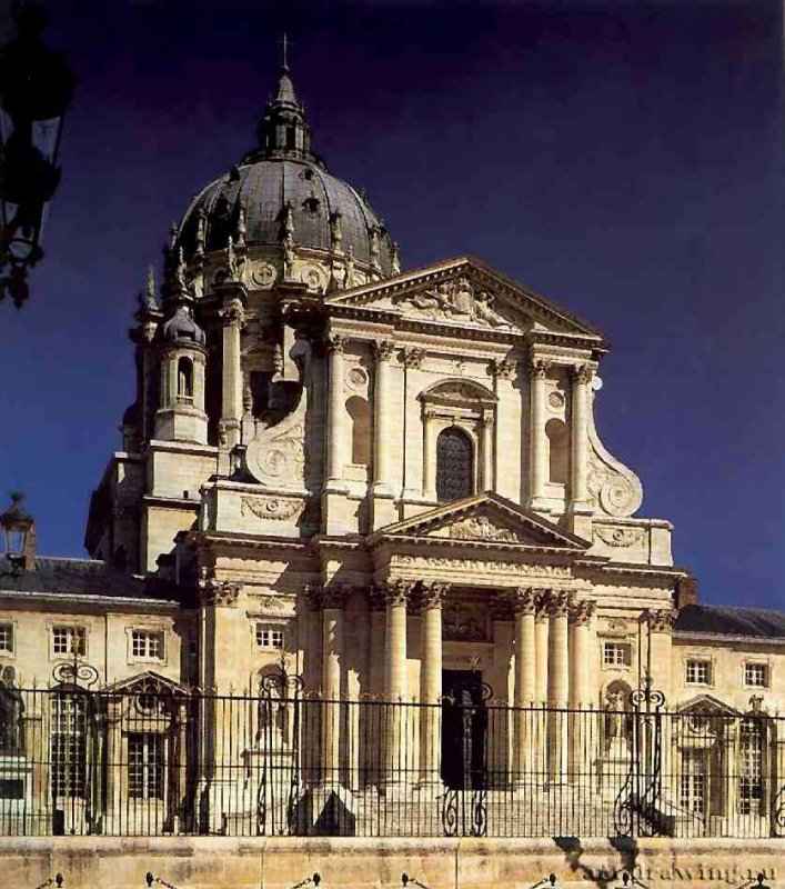 Церковь монастыря Валь-де-Грас. 1645-1710 - Париж. Франция. В 1645 году строительство начал Франсуа Мансар, продолжил работы Лемерсье, а окончательно сооружение было завершено в 1710 году Пьером Лемюэ и Габриелем Ледюком.