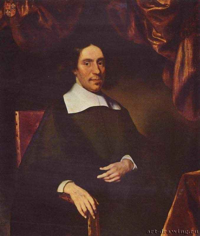 Портрет Юстуса Крикса. 1666 - 109 x 92 см Холст Барокко Нидерланды (Голландия) Будапешт. Венгерский музей изобразительных искусств