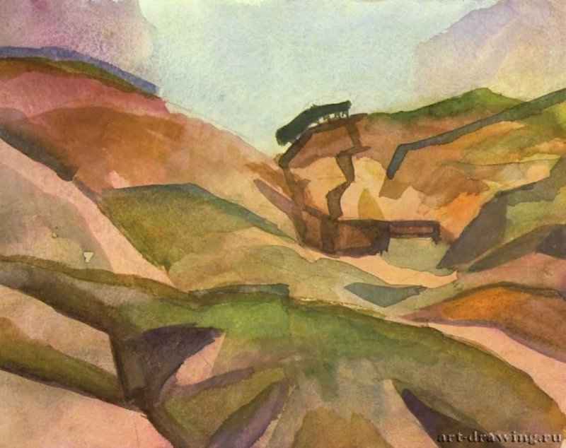 Теснина - 191426 x 20 смАкварельЭкспрессионизмГерманияОбъединение художников "Синий всадник"