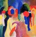 В желтом жакете - 191329,5 x 44,5 смАкварельЭкспрессионизмГерманияУльм. Ульмский музейОбъединение художников 'Синий всадник'