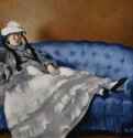Портрет госпожи Мане на синей софе - 188050,1 x 61 смХолст, маслоИмпрессионизмФранцияПариж. Музей Орсэ