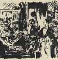 В кафе. 1869 - 270 х 353 мм Литография Частное собрание Франция