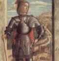 Св. Георгий - 146766 x 32 смХолст, темпераВозрождениеИталияВенеция. Галерея АкадемииПредположительно левая створка алтаря