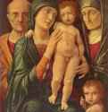 Святое семейство со св. Елизаветой и младенцем Иоанном - Последняя треть 15 века75 x 61 смХолстВозрождениеИталияДрезден. Картинная галерея