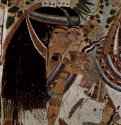 Гробница Усерхата, царского писца. Дамы под сикоморой. Фрагмент. 1298-1235 до н.э. - Мастер гробницы Усерхата (III). 67 x 46 см. Настенная роспись. Египет. Фивы. Гробница Усерхата.