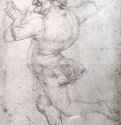 Танцующий горбун. Последняя четверть 15 - Флорентийский мастер 15 века. Рисунок металлическим карандашом, местами проработан пером и чернилами. Флоренция. Галерея Уффици.
