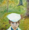 Портрет Е. Г. Гуро, 1910 г. - Масло.