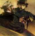 Беседа двух избирателей - 184918 x 24 смБумага, пастельРеализмГерманияБерлин. Старая Национальная галерея