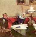 Вечернее общество - 1846-184725 x 40 смКартон, бумага, маслоРеализмГерманияБерлин. Старая Национальная галерея