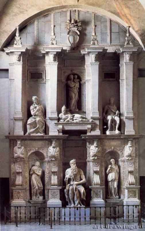 Гробница папы Юлия II. 1542-1545 - Мрамор. Рим. Сан Пьетро ин Винколи.