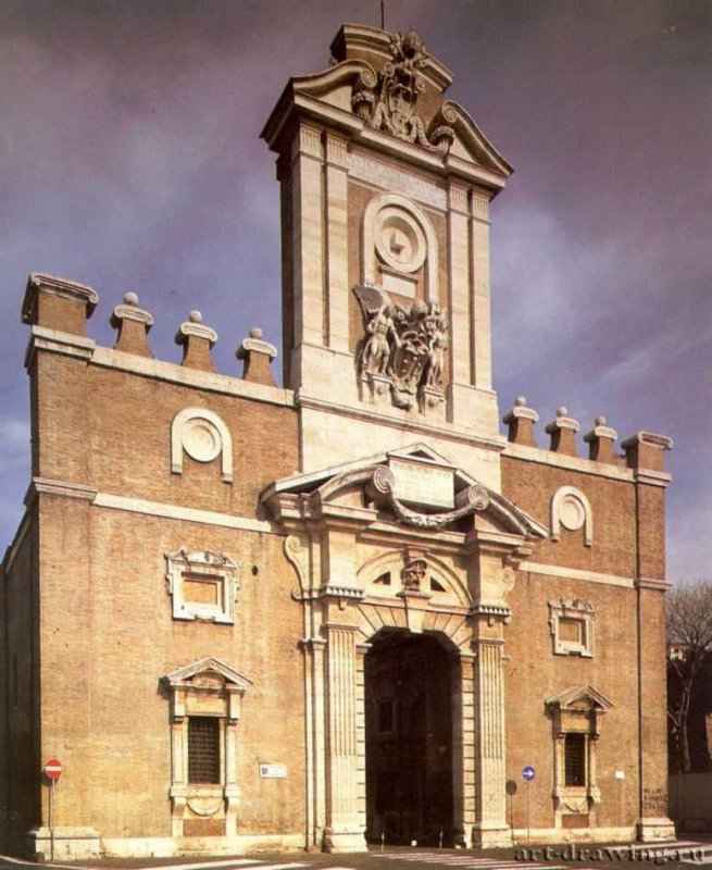 Порта Пиа. Начата 1562 - Рим.