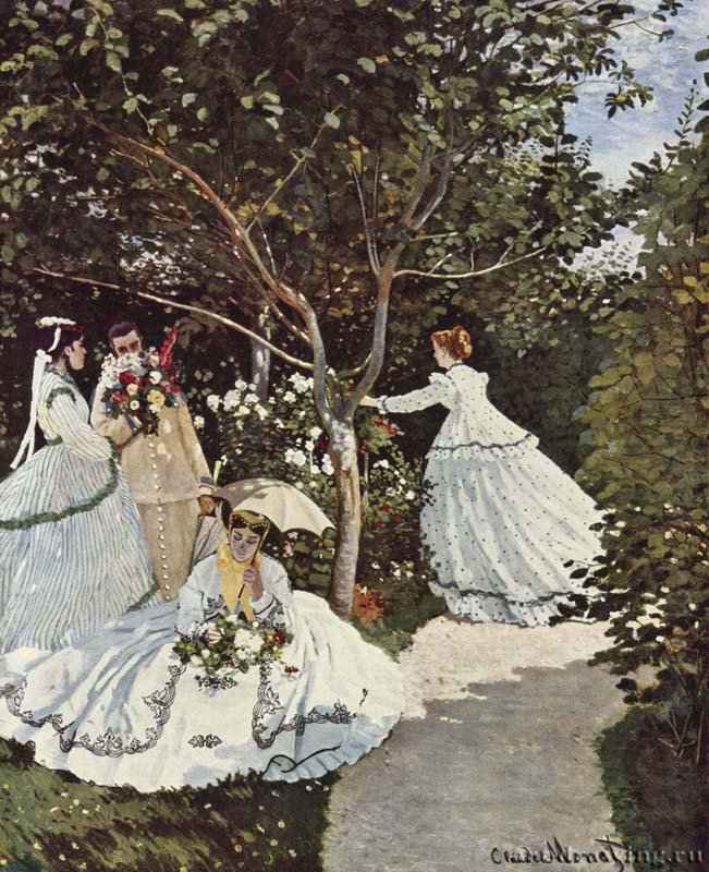 Женщины в саду - 1866-1867255 x 205 смХолст, маслоИмпрессионизмФранцияПариж. Музей Орсэ