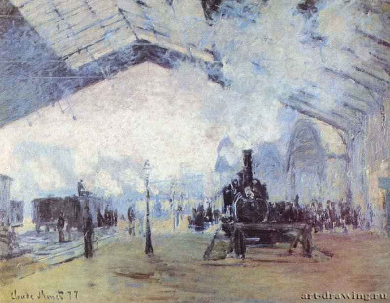 Вокзал Сен-Лазар в Париже - 187760 x 80 смХолст, маслоИмпрессионизмФранцияЧикаго. Художественный институт