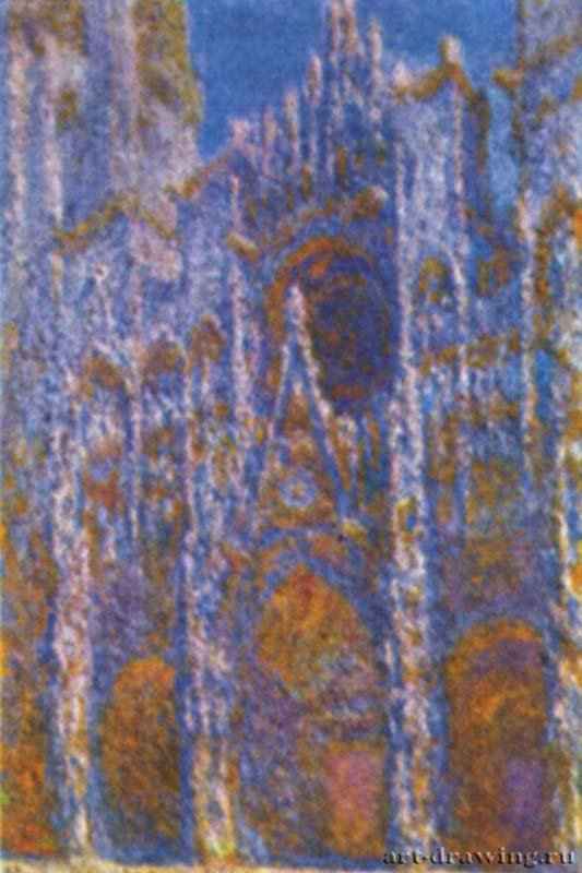 Руанский собор (Портал в свете восходящего солнца, гармония в голубом) - 189391 x 63 смХолст, маслоИмпрессионизмФранцияПариж. Музей Орсэ