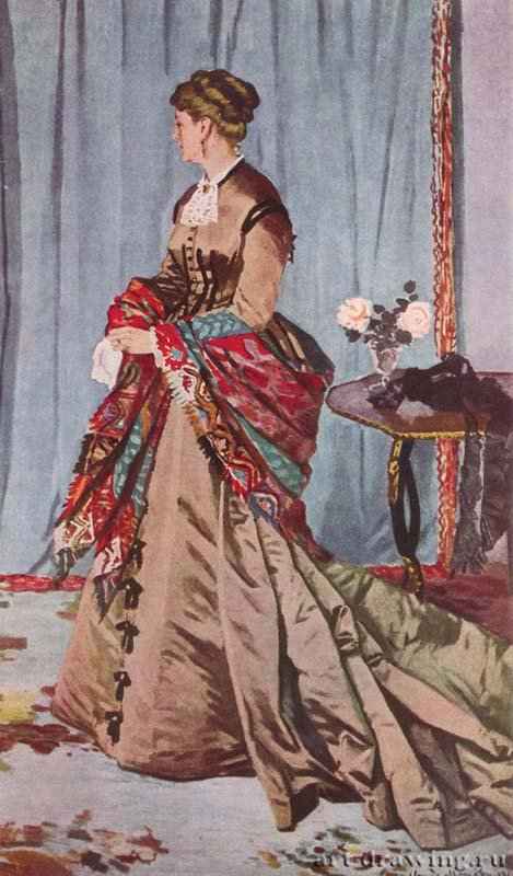 Мадам Годибер - 1868217 x 138,5 смХолст, маслоИмпрессионизмФранцияПариж. Музей Орсэ