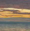 Вид моря на закате, 1862 г. - Пастель, бумага; 15,3 x 40 см. Музей изящных искусств. Бостон. Франция.
