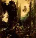 Химеры, 1884 г. - Акварель, гуашь; 33,4 x 24,5 см. Париж. Музей Гюстава Моро. Франция.