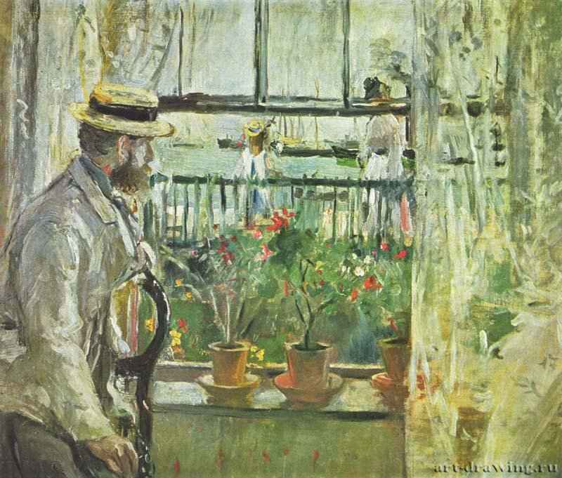 Эжен Мане на острове Уайт - 187538,1 x 46 смХолст, маслоИмпрессионизмФранцияФранция. Частное собрание