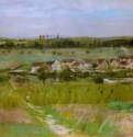Деревенька - Пастель, бумага; 47 x 72 см. Частное собрание. Нью-Йорк. Франция.