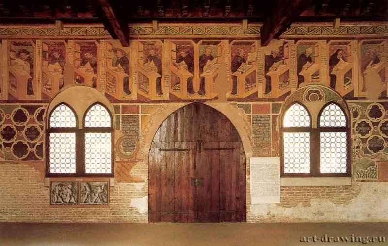 Цикл фресок: сорок знаменитых деятелей доминиканского ордена. 1352 - Модена, Таммазо да: Тревизо. Сан Никколо.