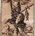 Капитан Раге. 17 век - Французский художник 17 века. 174 х 135 мм. Ксилография кьяроскуро, одна очерковая доска, две тоновые доски. Вена. Собрание графики Альбертина. Франция.