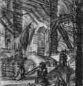 Серия "Тюрьмы", лист VIII. 1760 - 540 х 400 мм. Офорт. Париж. Национальная библиотека, Кабинет эстампов.