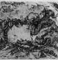 Каприччо. 1743 - 390 х 540 мм. Резцовая гравюра на меди. Париж. Национальная библиотека, Кабинет эстампов.