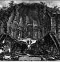 Руины храма Канопуса на вилле Адриана. 1769 - 440 х 580 мм. Офорт. Париж. Национальная библиотека, Кабинет эстампов.