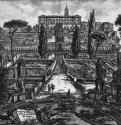 Вилла д' Эсте в Тиволи. 1773 - 460 х 700 мм. Офорт. Париж. Национальная библиотека, Кабинет эстампов.