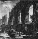 Руины акведука Нерона. 1775 - 480 х 700 мм. Офорт. Париж. Национальная библиотека, Кабинет эстампов.