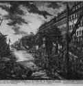 Вид пристани Рипа Гранде. 1752 - 380 х 610 мм. Офорт. Париж. Национальная библиотека, Кабинет эстампов.