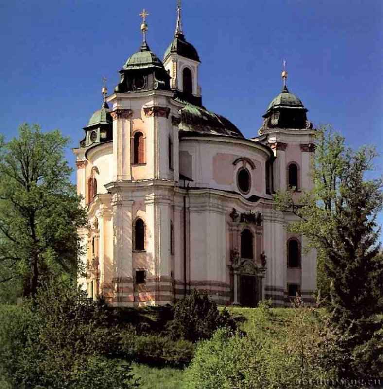 Церковь Троицы. 1717-1724 - Ламбах. Австрия. Закладка церкви восходи к обету, данному во время чумы Аббатом Максимилианом Пагелем.