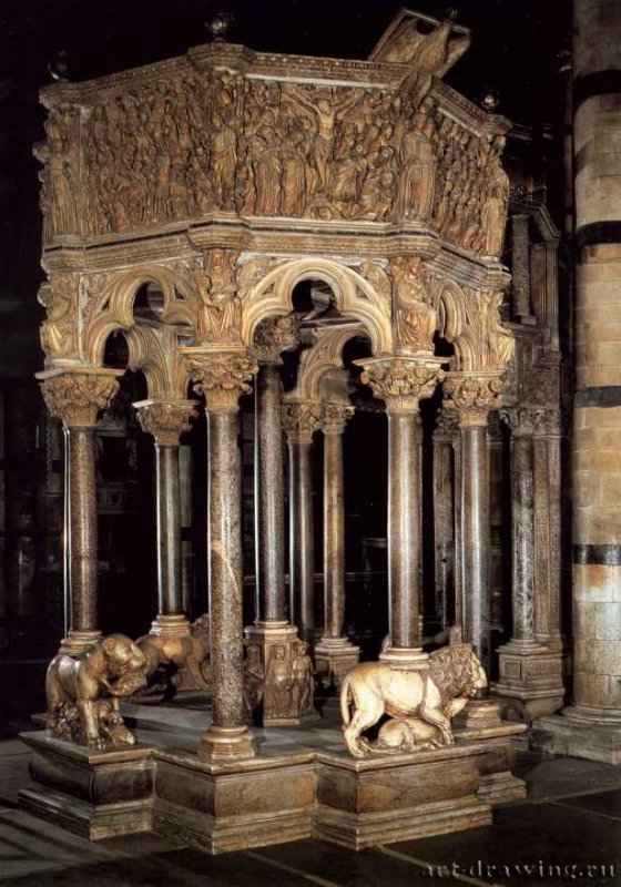 Пизано, Никколо; Пизано, Джованни: Кафедра сиенского собора 1265-1268.
