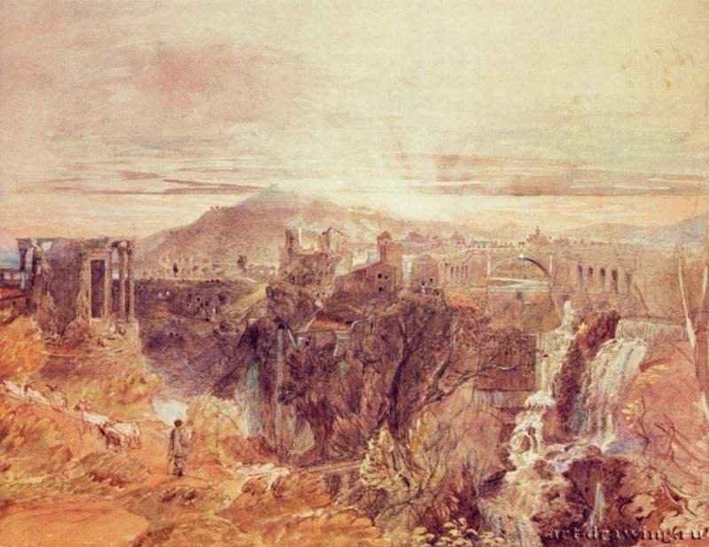 Вид на Тиволи. 1839 * - 30,5 x 40,5 смХолст, маслоРомантизмВеликобританияФиладельфия. Художественный музей