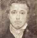 Автопортрет. 1825 - 1830 - 291 х 229 мм. Черный и белый мел, на бумаге. Оксфорд. Музей Эшмолеан, Отдел гравюры и рисунка.