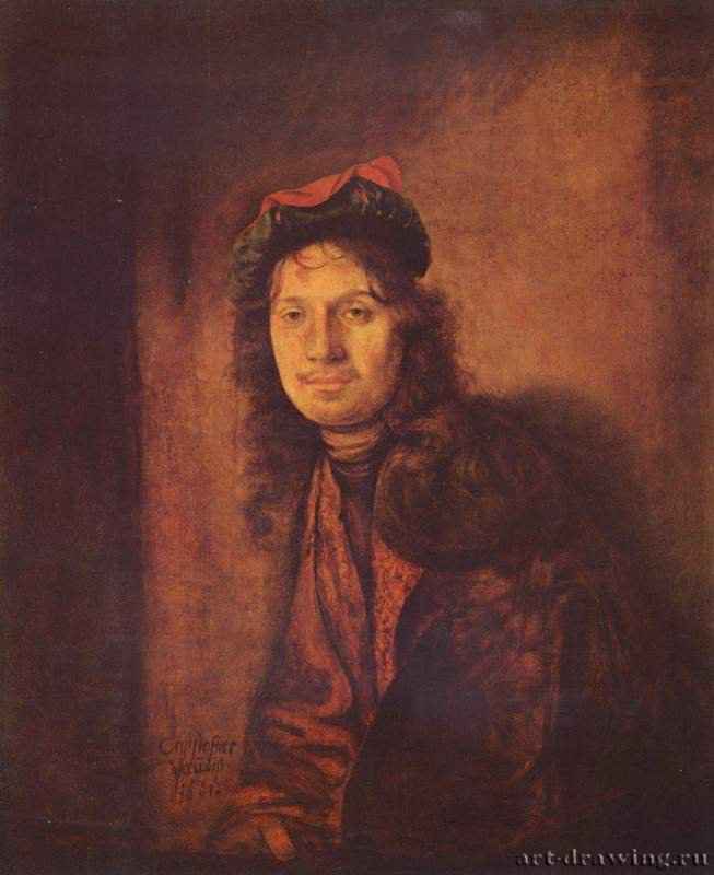 Мужской портрет. 1661 - 97 x 80 смДеревоБароккоГерманияБудапешт. Частное собрание