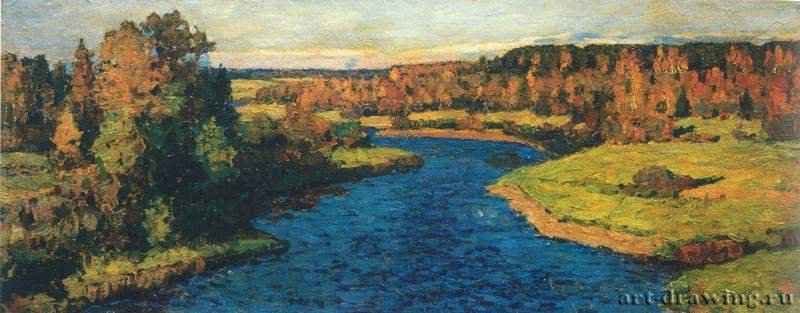 Река осенью. 1926 - Холст, маслоРоссия