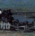 Ночь. 1910 - 22,5 х 47,5 смкартон, гуашьРоссияРязань. Рязанский областной художественный музей