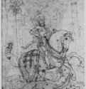 Святой Георгий. 1810 - 283 х 215 мм. Карандаш на бумаге. Франкфурт-на-Майне. Художественный институт Штеделя, Гравюрный кабинет.