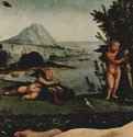 Венера, Марс и Амур. Фрагмент - 1486-1510 *Дерево, маслоВозрождениеИталияБерлин. Государственные музеи