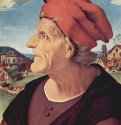 Портрет Франческо Джамберти - 1500-1520 *47,5 x 33,5 смДеревоВозрождениеИталияАмстердам. РейксмузеумМузыкант, парная картина к портрету Джулиано да Сангалло