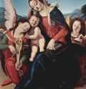 Мадонна и ангелы - 1504-1507 *116 x 85 смДерево, маслоВозрождениеИталияВенеция. Собрание Чини