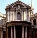 Церковь Санта Мария делла Паче. Фасад. 1656-1657 - Рим. Италия.