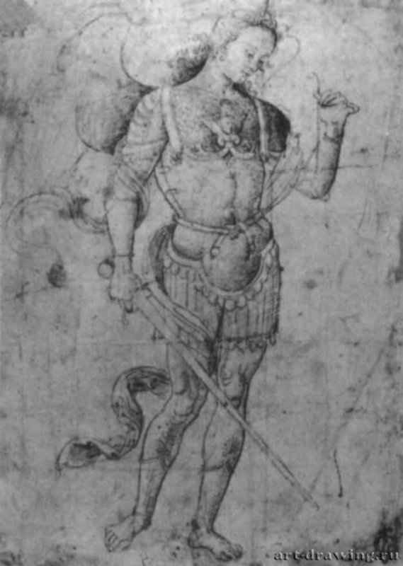Св. Михаил. 1480 - Пинтуриккио: Вена. Собрание графики Альбертина.