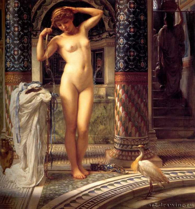 Повязывающая ленту (Diadumene), 1884 г. - Холст, масло; 51 х 50,9 см. Эксетер. Мемориальный музей Альберта.