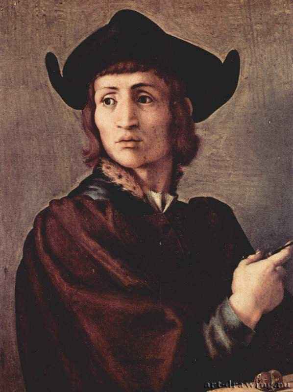 Портрет ювелира. 1517-1518 - 69 x 50 смДерево, маслоМаньеризмИталияПариж. ЛуврТосканская школа