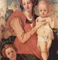 Мадонна с Иоанном Крестителем. 1523-1525 - 87 x 67 смДерево, маслоМаньеризмИталияФлоренция. Галерея КорсиниТосканская школа