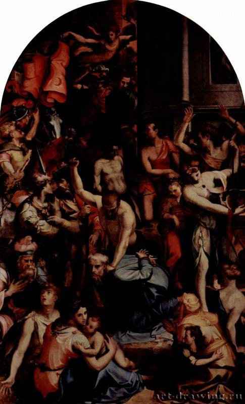 Мученичество св. Ромола. 1560-1570 * - Холст, маслоМаньеризмИталияФлоренция. Церковь Санта Мария Маддалена