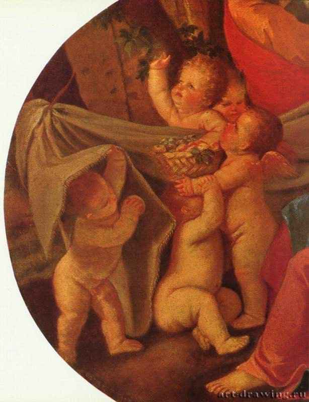 Святое семейство с ангелами. Фрагмент. 1625-1630 * - Холст, маслоБарокко, классицизмФранция и ИталияБудапешт. Венгерский музей изобразительных искусств