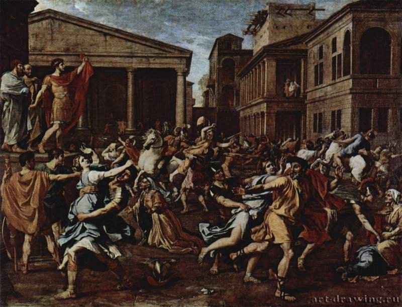 Похищение сабинянок. 1637-1638 - 159 x 206 смХолст, маслоБарокко, классицизмФранция и ИталияПариж. Лувр